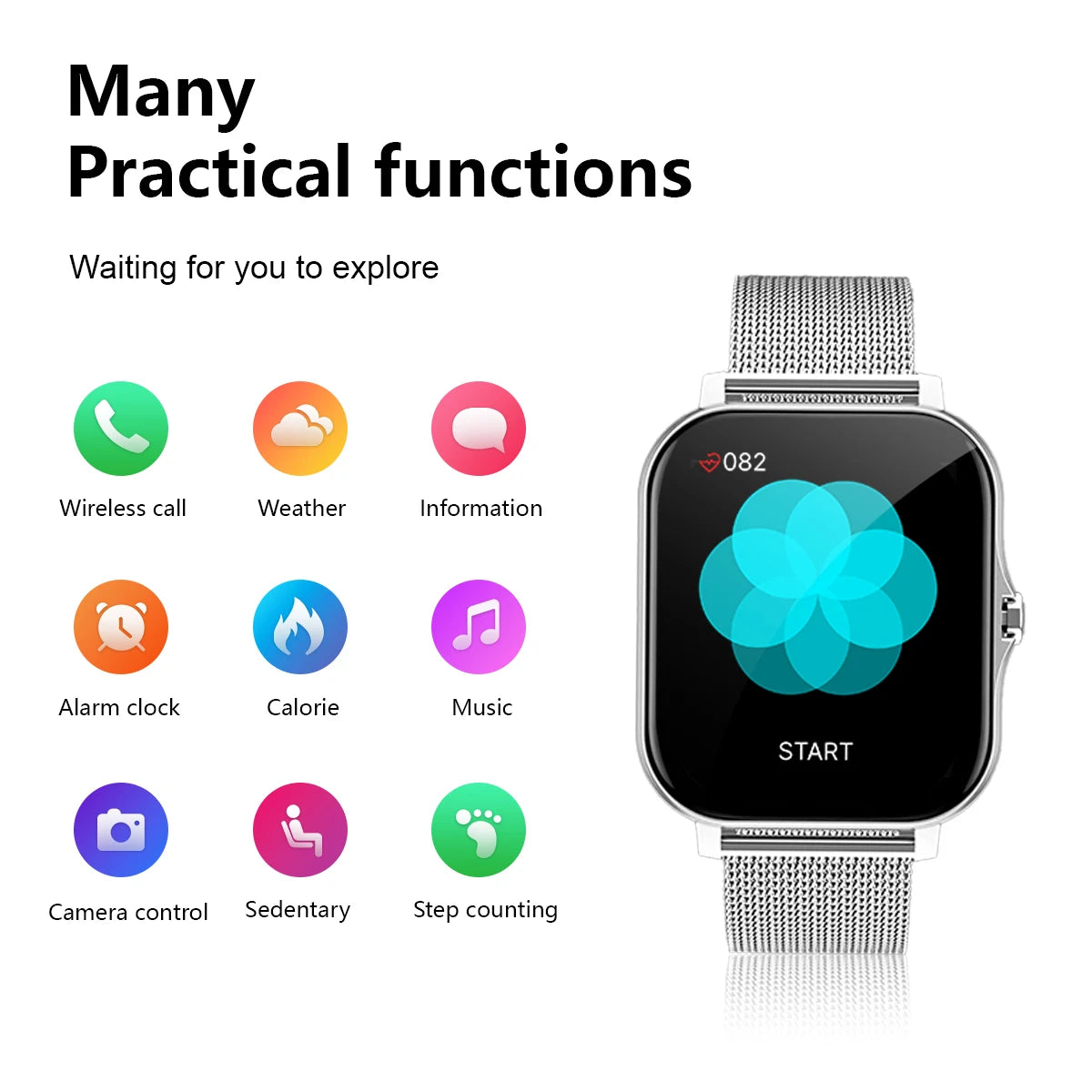 Smartwatch with Wireless Calling & Dialing: Your Ultimate Fitness & Communication Companion for iPhone & Android