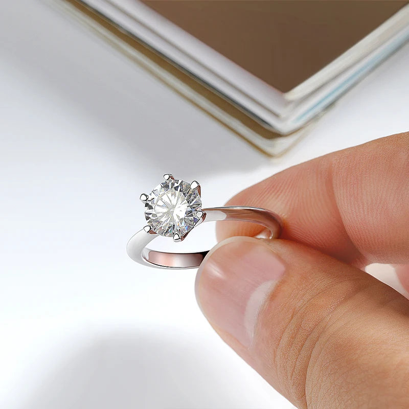 Sparkle Brighter than a Diamond: GRA Certified Moissanite Solitaire Ring